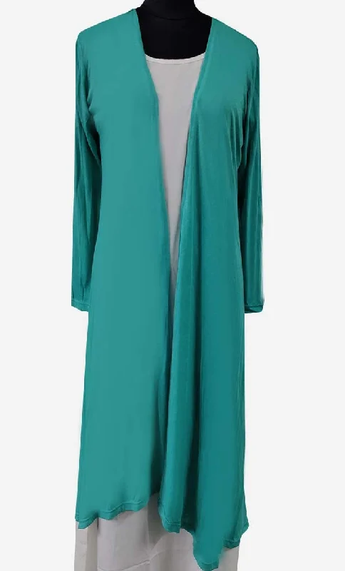 Turquoise Blue Modest Solid Shrug