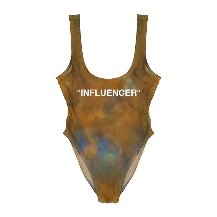 "INFLUENCER" COPPER BLUE TIE DYE [ 1/1 CUSTOM X @BIGMOOD SWIMSUIT]