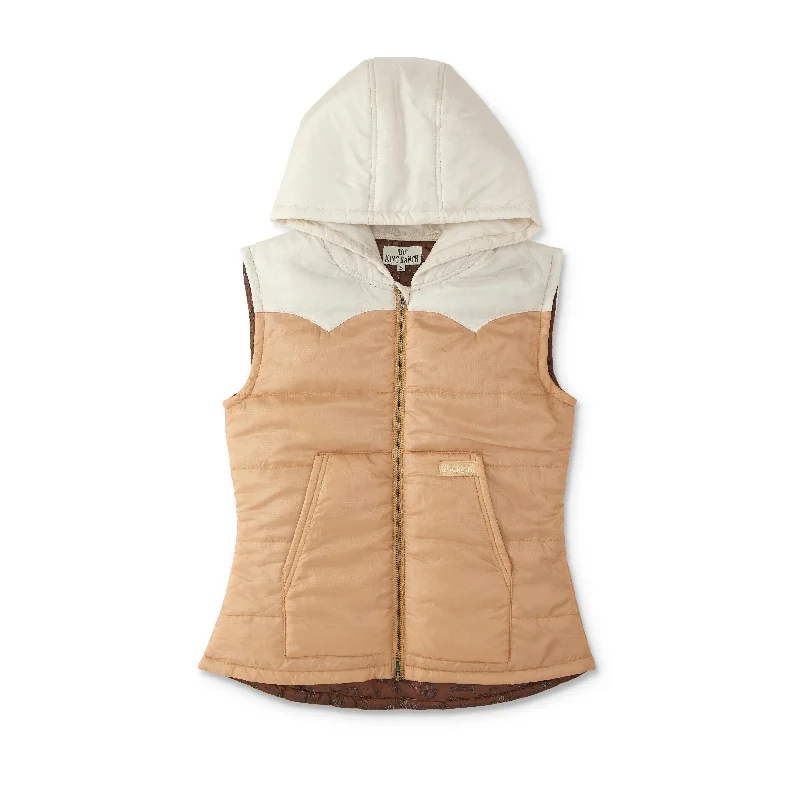 Women's Colorblock Western Puff Vest