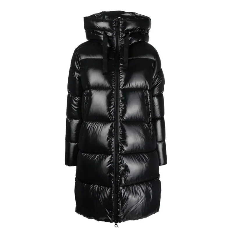 Save The Duck Women's Isabel Shiny 3/4 Heavy Puffer Coat