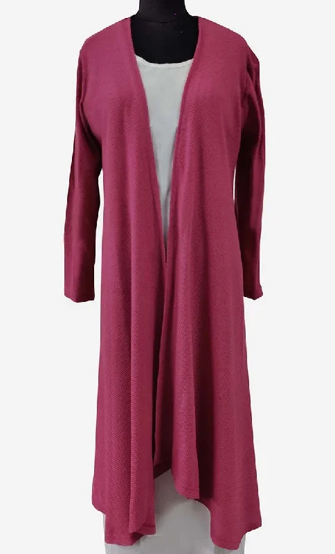 Fuchsia Pink Modest Solid Shrug