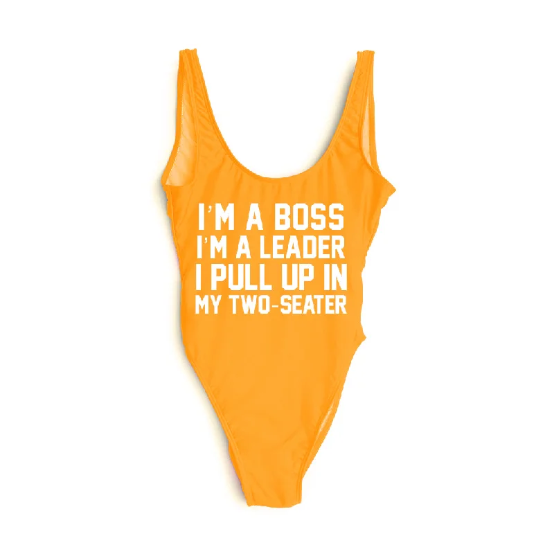 I'M A BOSS I'M A LEADER I PULL UP IN MY TWO-SEATER [SWIMSUIT]