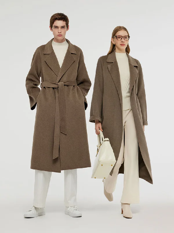 Cashmere Wool Unisex Wrap Coat