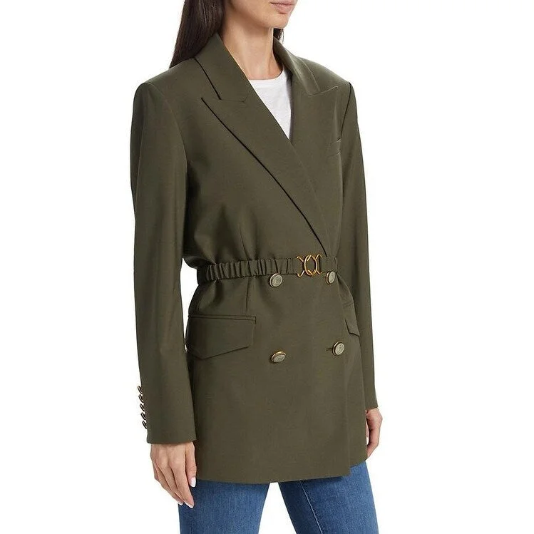 Veronica Beard Hutchinson Wool-Blend Dickey Jacket, Loden