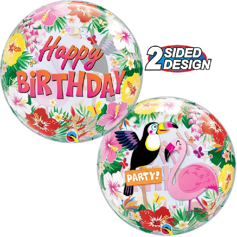 22 inch BUBBLE - TROPICAL BIRTHDAY PARTY