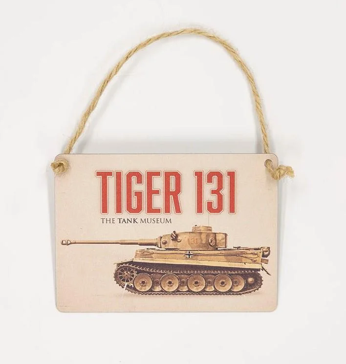 Tiger 131 Small Metal Hanging Sign