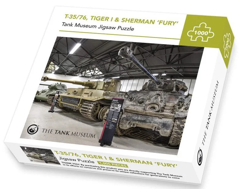 Tank Museum Jigsaw T-34/76, Tiger 1 & Sherman 'Fury'