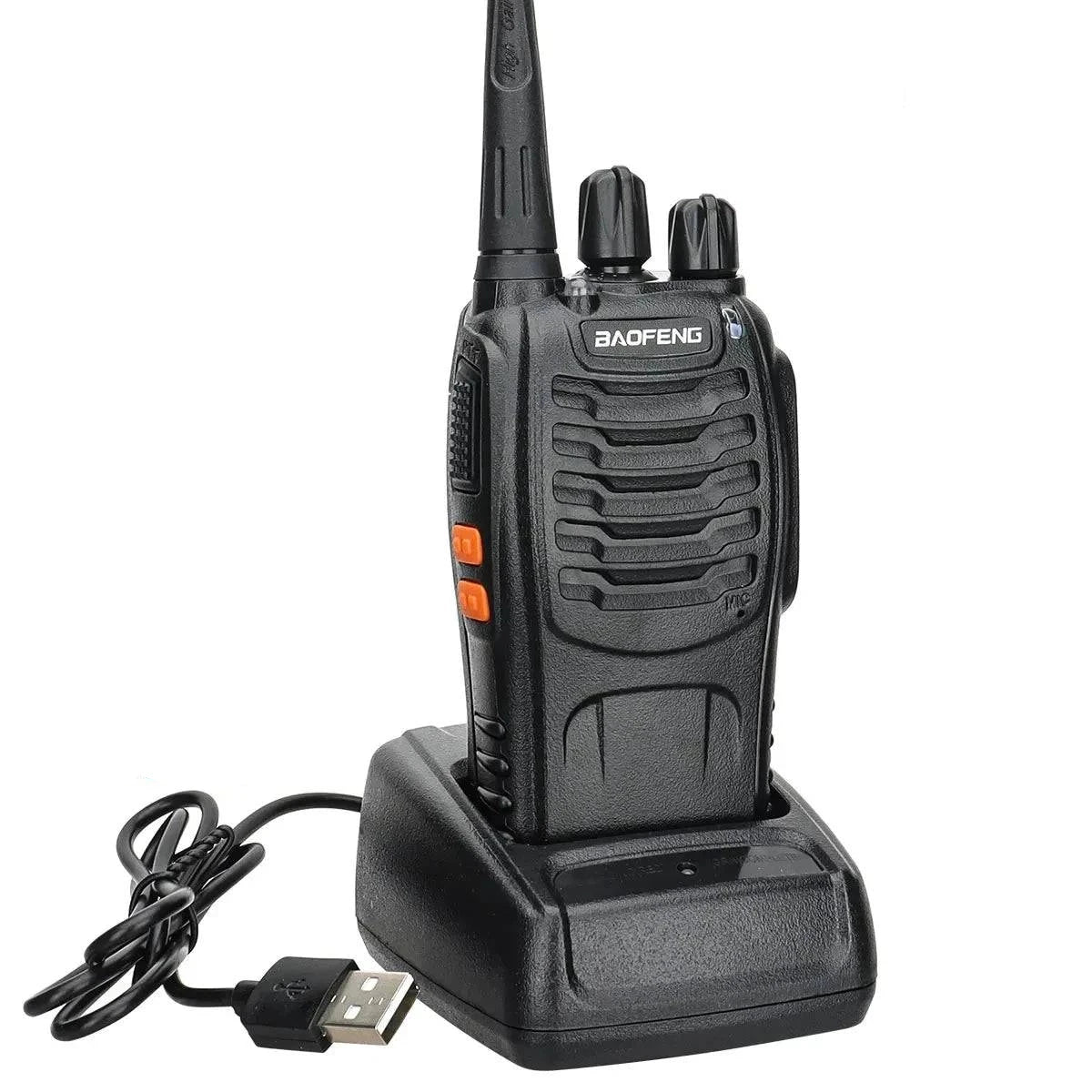 2/4PCS Baofeng BF-888S 12W Walkie Talkie Dual Band Portable Long Range Standby UHF 400-470MHz USB Ham Two Way Radio for Hunting