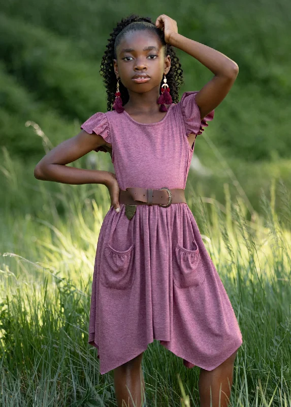 Twilla Dress in Heather Plum