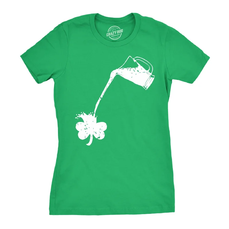 Pouring Shamrock Women's T Shirt