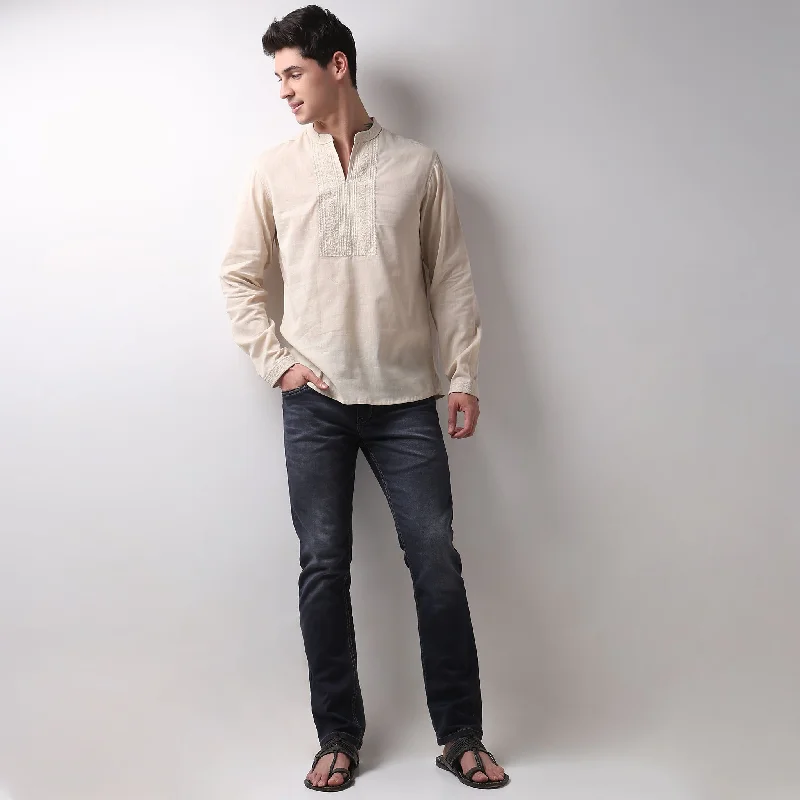 Regular Fit Solid Kurta