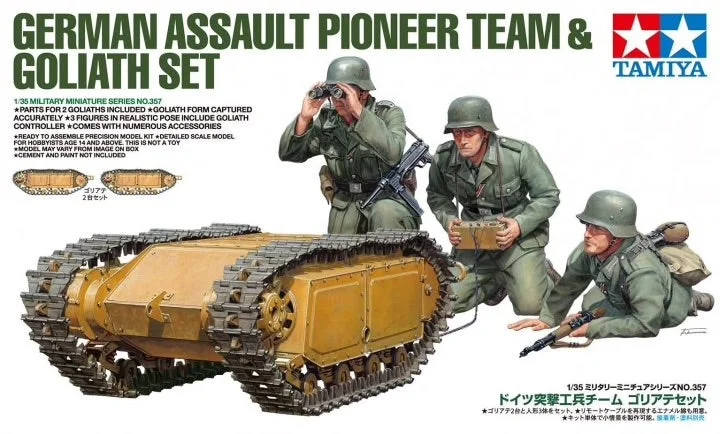 Tamiya 1/35 German Assault Pioneer Team & Goliath Set