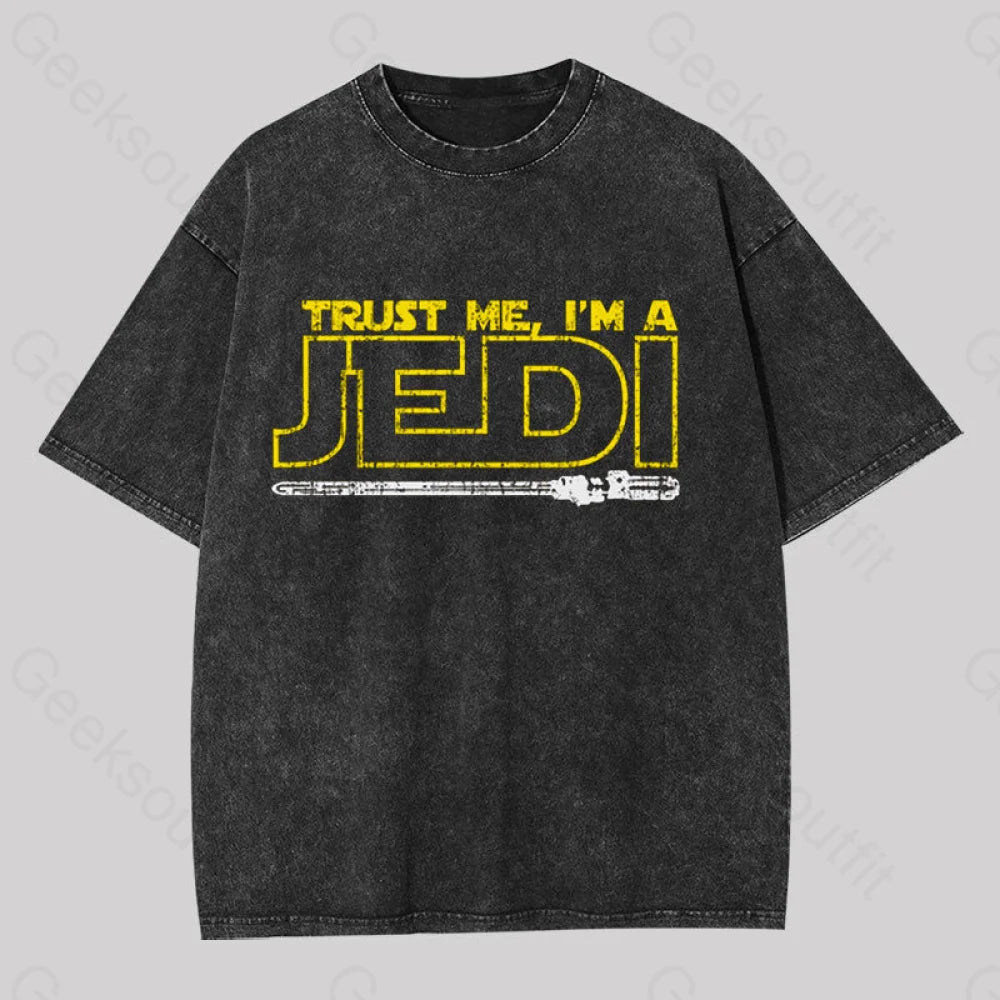 Trust Me I'm a Jedi Geek Washed T-shirt