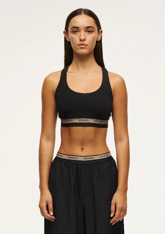 AVANT SPORTS BRA IN BLACK