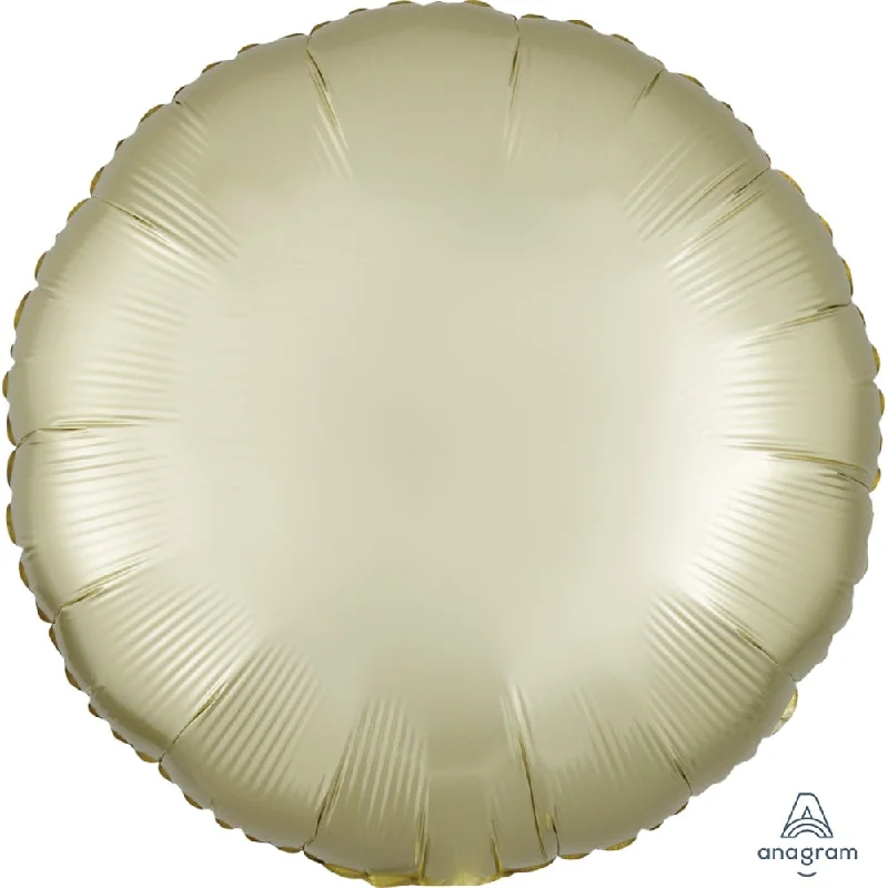 18 inch CIRCLE - SATIN LUXE PASTEL YELLOW