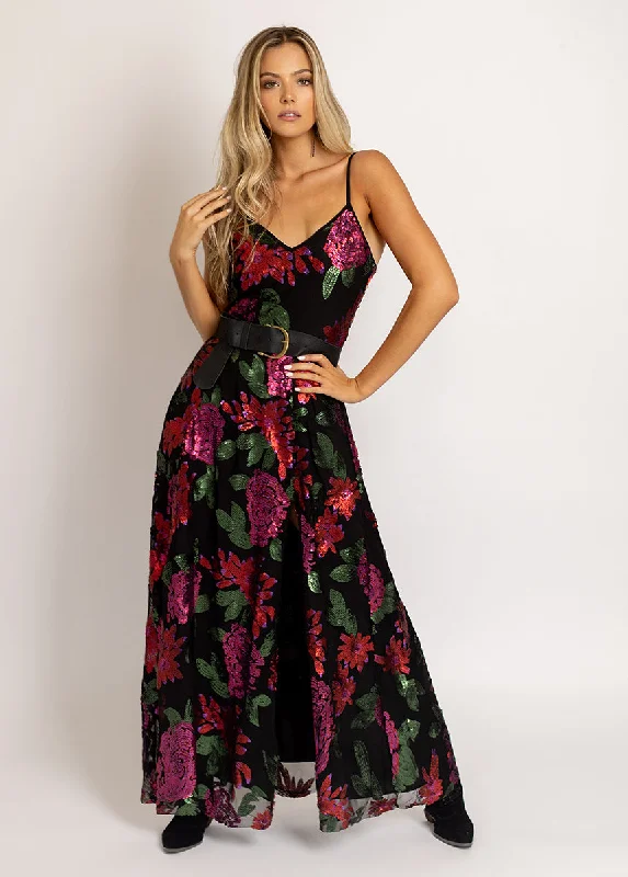 Aulora Dress in Rose Floral