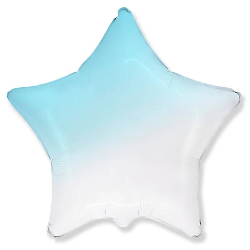 18 inch STAR - GRADIENT BABY BLUE