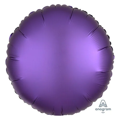 18 inch CIRCLE - SATIN LUXE PURPLE ROYALE