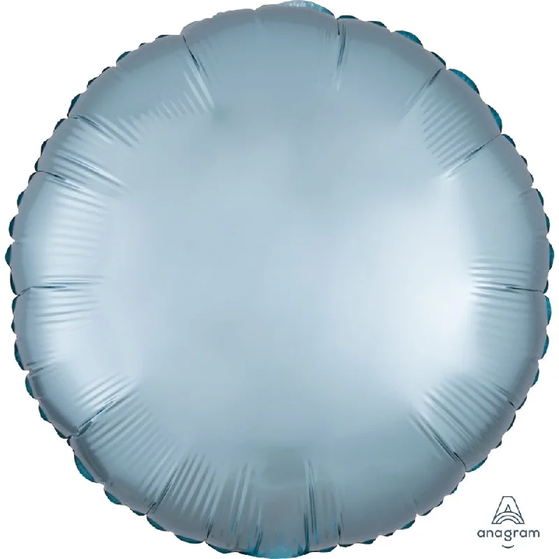 18 inch CIRCLE - SATIN LUXE PASTEL BLUE