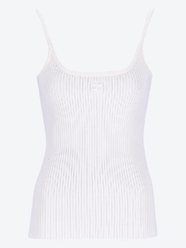 Reedition rib knit tank top