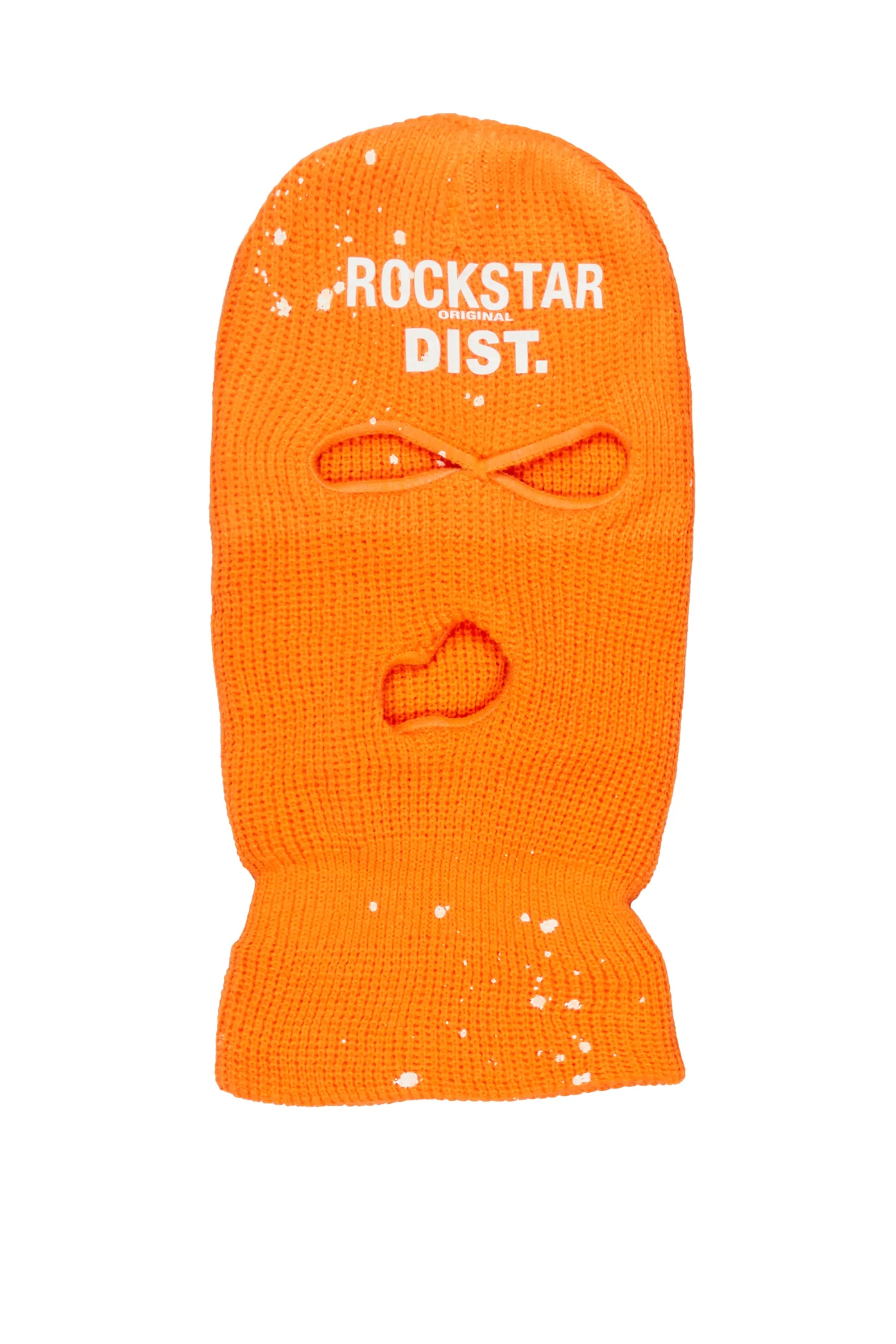 Marlo Orange Graphic Ski Mask