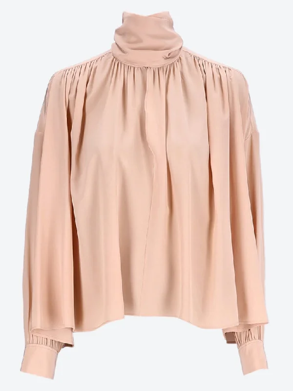 Organic crepe de chine top