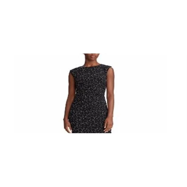 Ralph Lauren Women's Print Jersey Dress Black Size 4 P