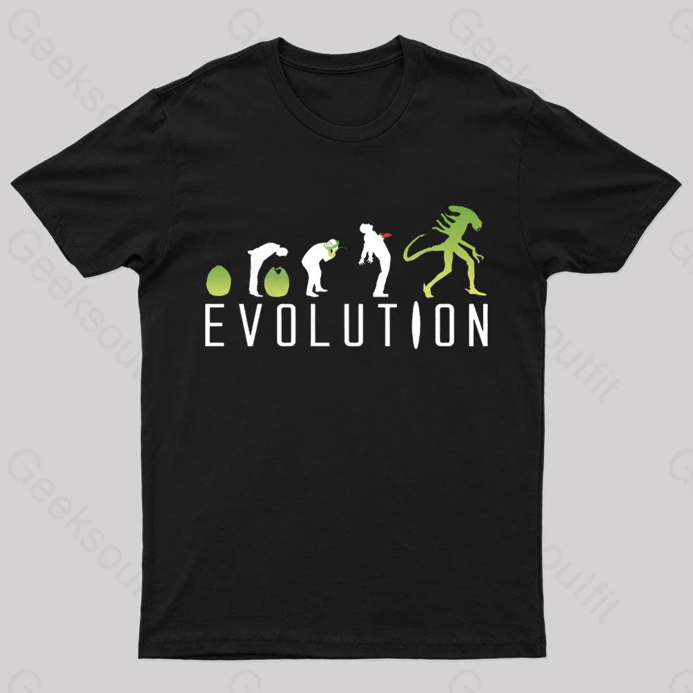 Evolution Of An Alien Nerd T-Shirt