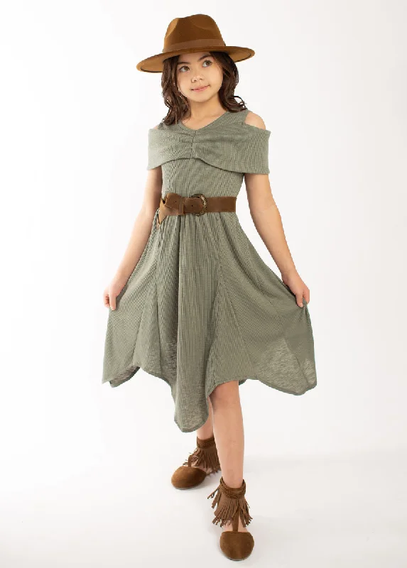 Medora Dress in Agave