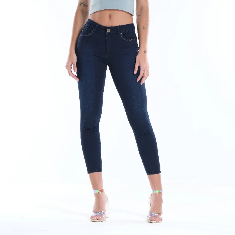 LEE LADIES SKYLER DENIM PANTS; 25" INSEAM