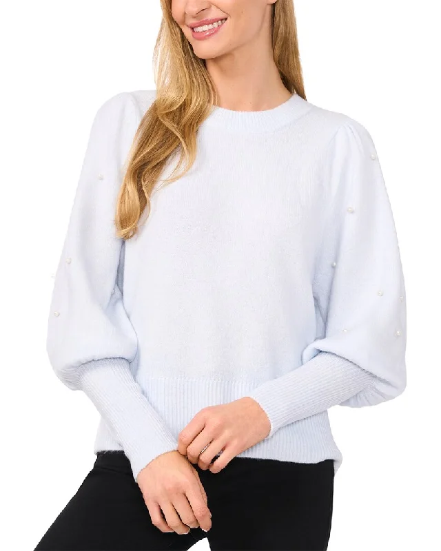 CeCe Pearl Sleeve Sweater