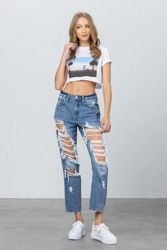 High Rise Mom Jeans