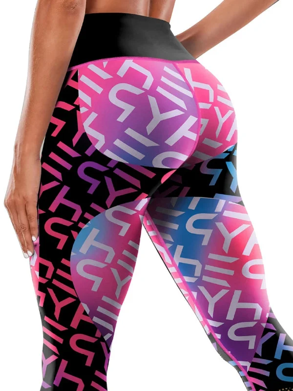 ZASUWA Female Unique Print Push-up High-rise Leggings