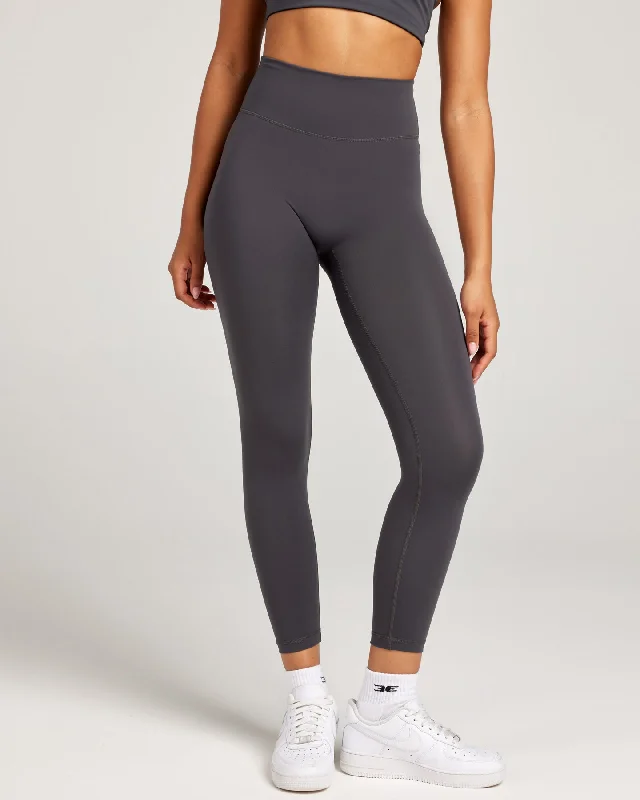 7/8 Invisible Scrunch Leggings - Charcoal