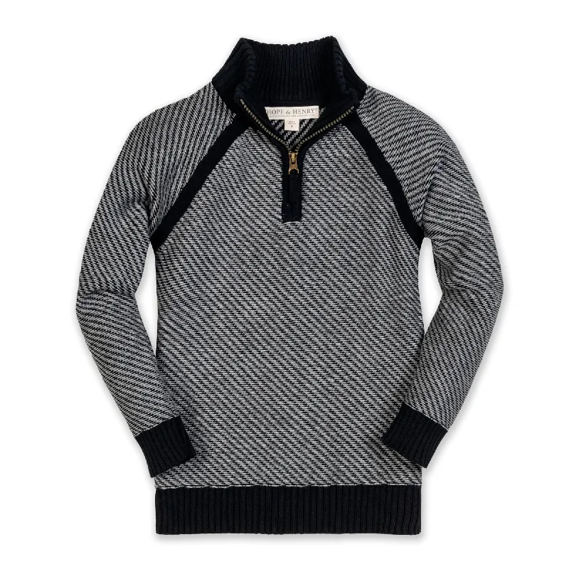 Half Zip Organic Raglan Sweater - Baby