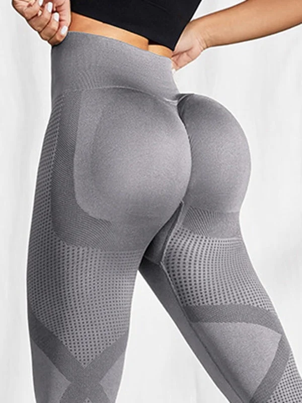 ZASUWA Female Quick-dry Seamless Scrunch Bum Leggings