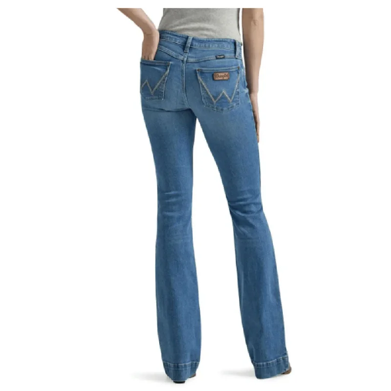 112346617 Wrangler Women's Retro Mae Mid Rise Trouser Jean - Eva