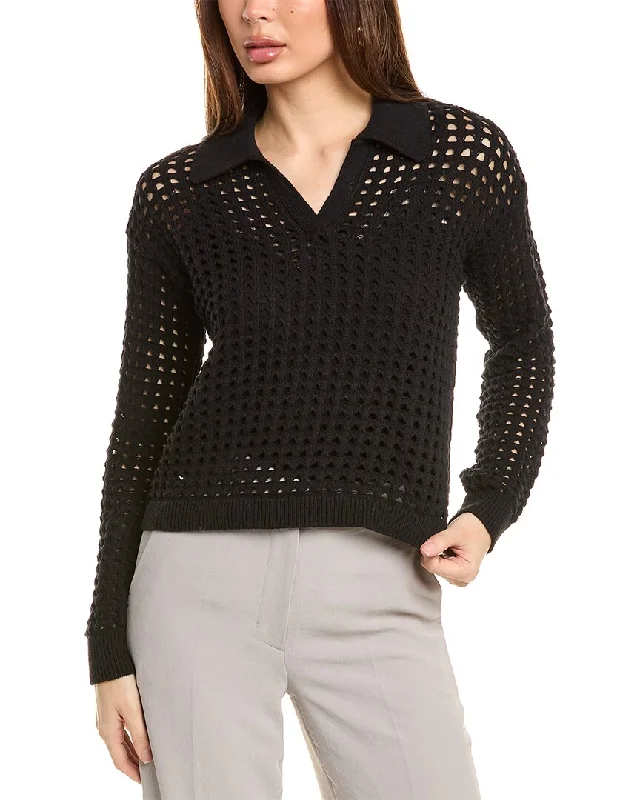 Vince Camuto Mesh Stitch Sweater