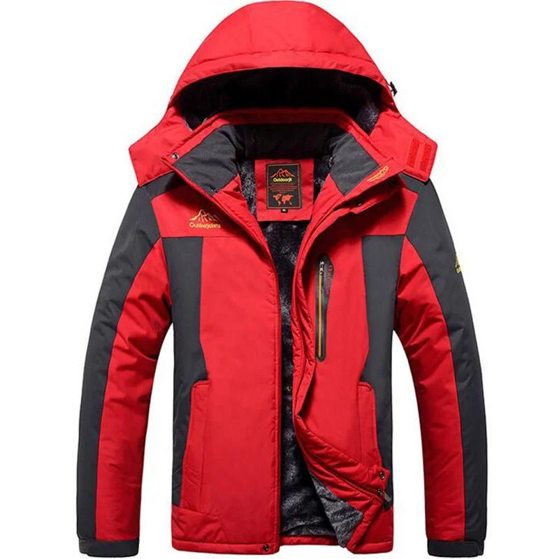 Plus Size Outdoor Winter Jacket For Men, Fleece Lined Padded, Waterproof & Warm Options Available