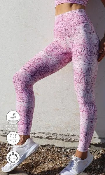 Pink Snake Eco Ultra High Waist Leggings