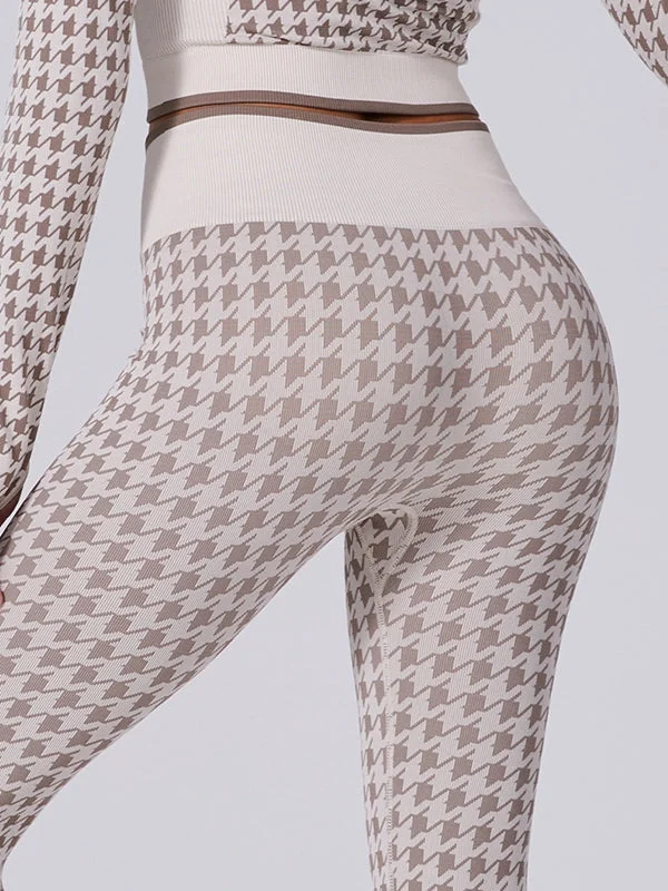 ZASUWA Female Houndstooth Print Leggings