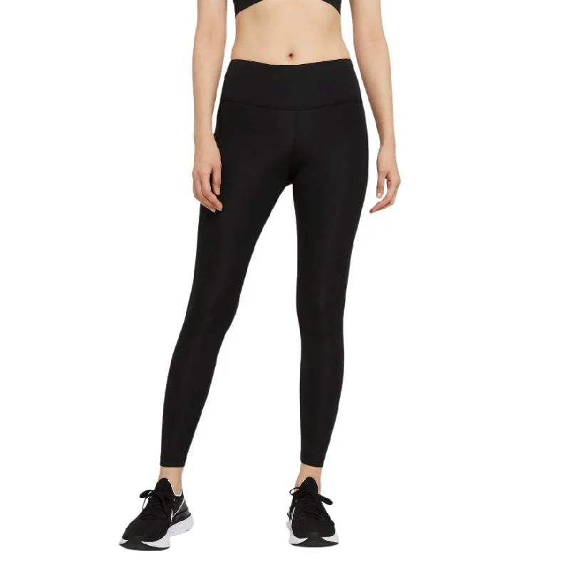 NIKE WOMEN'S EPIC FAST MID-RISE BLACK RUNNING TIGHTS