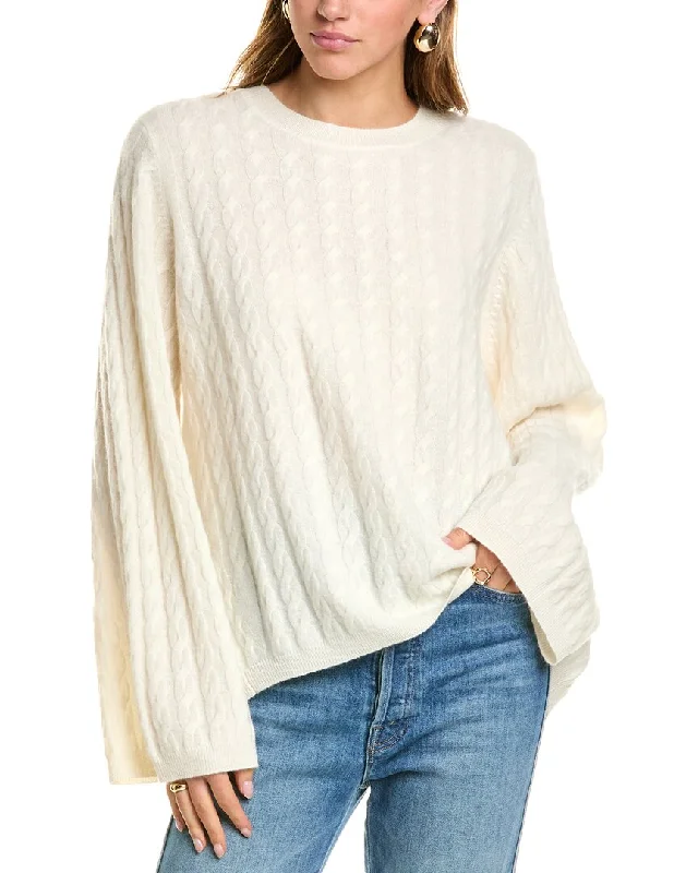 Sophie Rue Crewneck Cable Cashmere Sweater