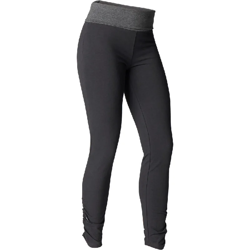 Women's Organic Cotton Gentle Yoga Leggings - Black/Grey