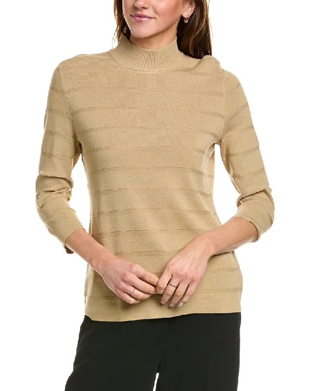 Anne Klein Mock Neck Sweater