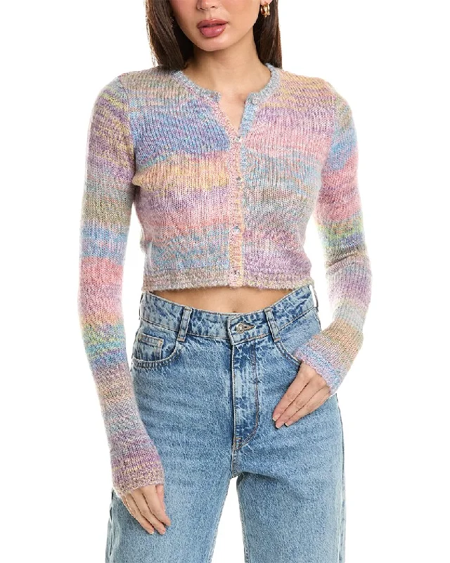 Le Superbe Hailey Mohair-Blend Crop Cardigan