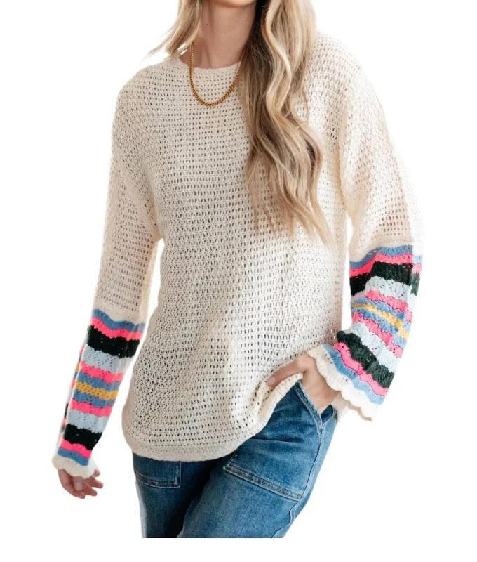 End Of The Story Sweater In Beige