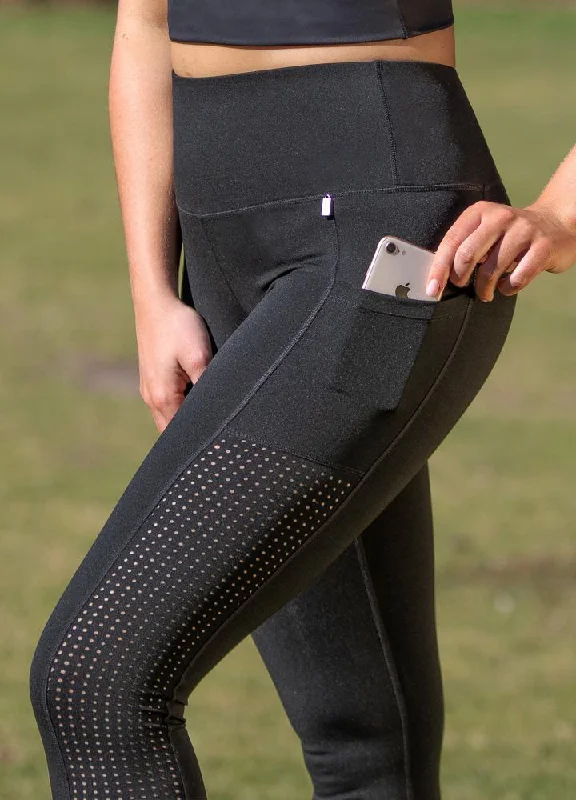 Laser Cut FL Leggings with Phone Pocket