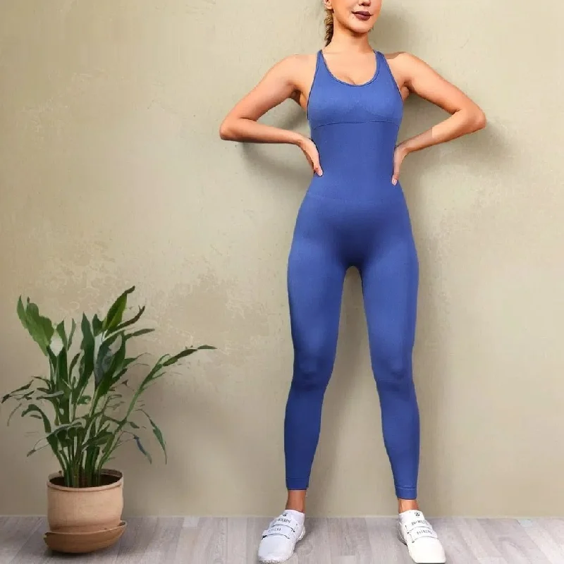 Blue Yoga Bodysuit