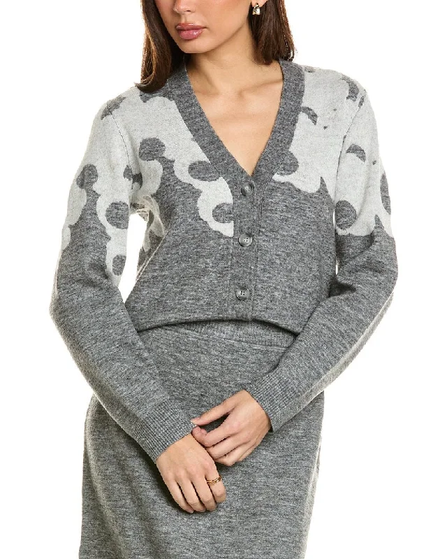 Marimekko Puite Lammet Wool-Blend Cardigan